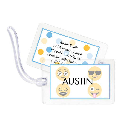 Emoji Boy Luggage Tags